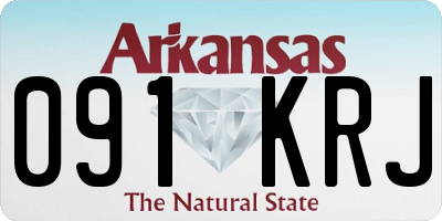 AR license plate 091KRJ