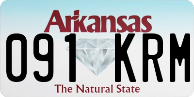 AR license plate 091KRM