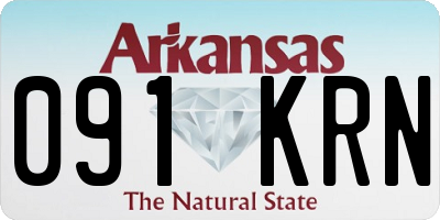 AR license plate 091KRN