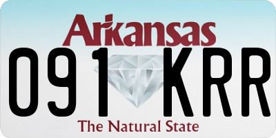 AR license plate 091KRR