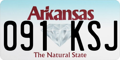 AR license plate 091KSJ