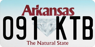 AR license plate 091KTB