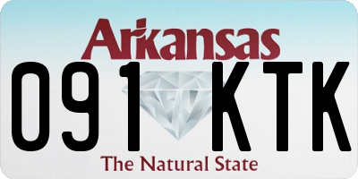 AR license plate 091KTK