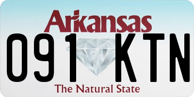 AR license plate 091KTN