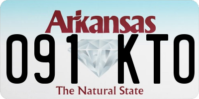 AR license plate 091KTO