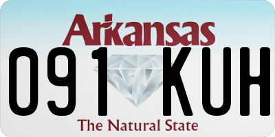 AR license plate 091KUH
