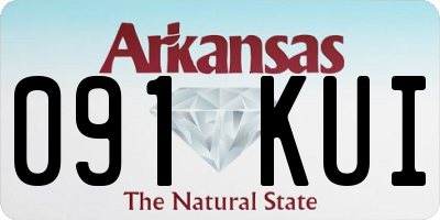 AR license plate 091KUI