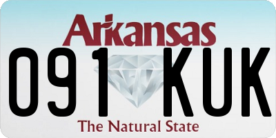 AR license plate 091KUK