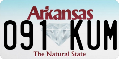 AR license plate 091KUM