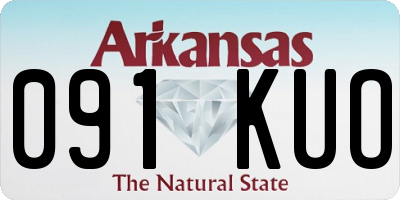 AR license plate 091KUO