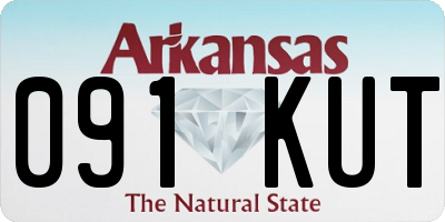 AR license plate 091KUT