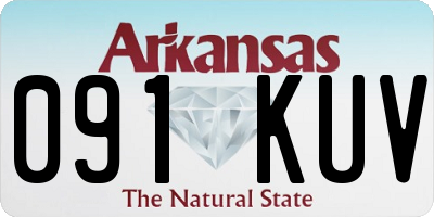 AR license plate 091KUV