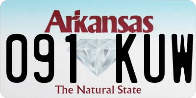 AR license plate 091KUW