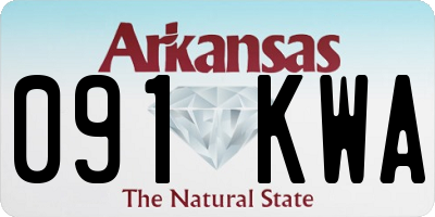 AR license plate 091KWA
