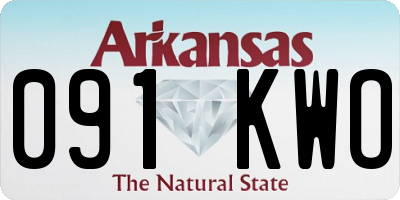 AR license plate 091KWO