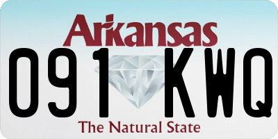 AR license plate 091KWQ