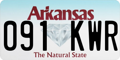 AR license plate 091KWR