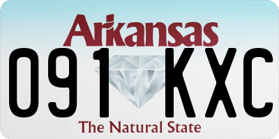 AR license plate 091KXC