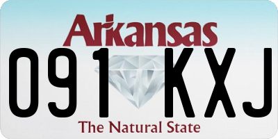 AR license plate 091KXJ