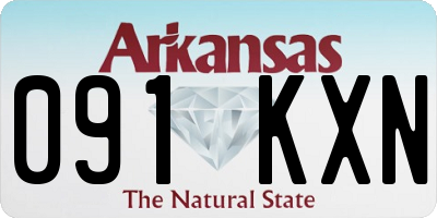 AR license plate 091KXN