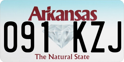 AR license plate 091KZJ