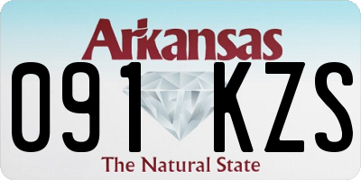 AR license plate 091KZS