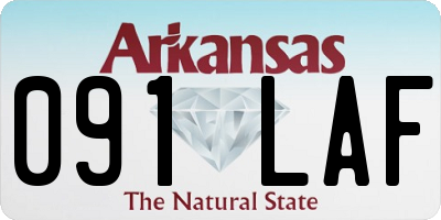 AR license plate 091LAF