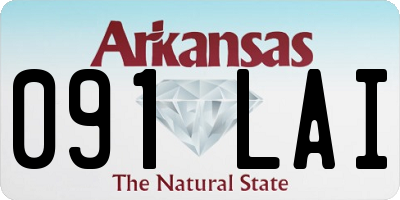 AR license plate 091LAI