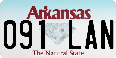 AR license plate 091LAN