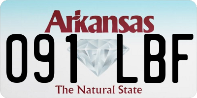 AR license plate 091LBF