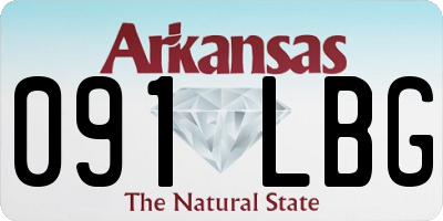 AR license plate 091LBG