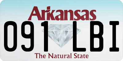 AR license plate 091LBI