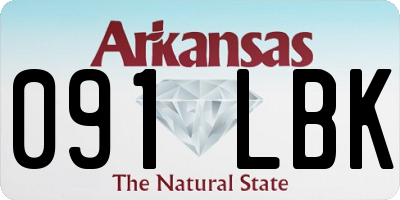AR license plate 091LBK