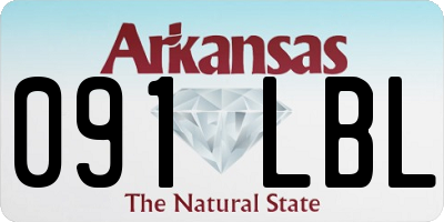 AR license plate 091LBL