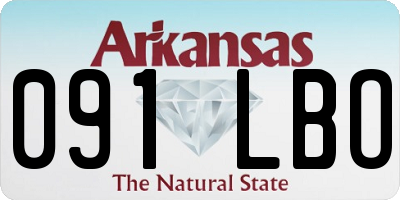 AR license plate 091LBO