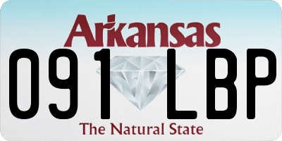 AR license plate 091LBP