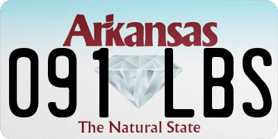 AR license plate 091LBS