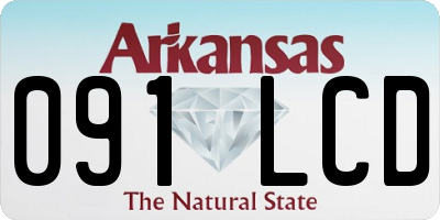 AR license plate 091LCD