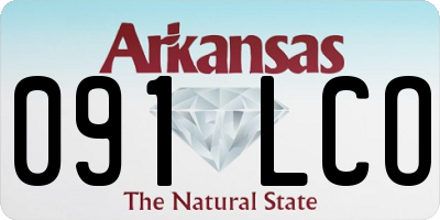 AR license plate 091LCO