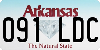 AR license plate 091LDC