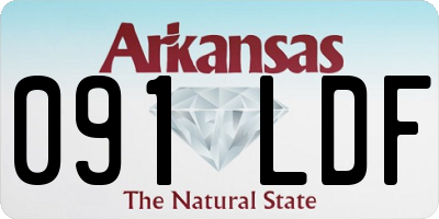 AR license plate 091LDF