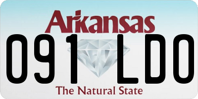 AR license plate 091LDO