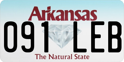 AR license plate 091LEB