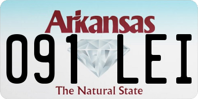 AR license plate 091LEI