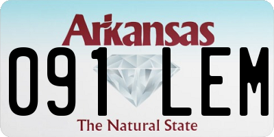 AR license plate 091LEM