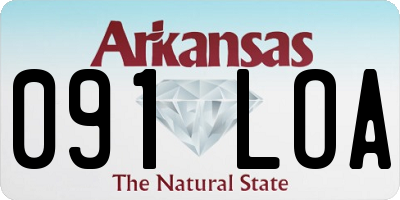 AR license plate 091LOA