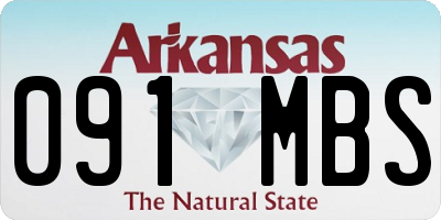AR license plate 091MBS