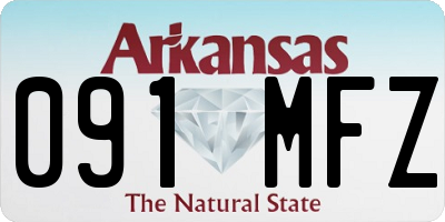 AR license plate 091MFZ