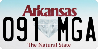 AR license plate 091MGA