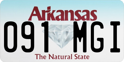 AR license plate 091MGI